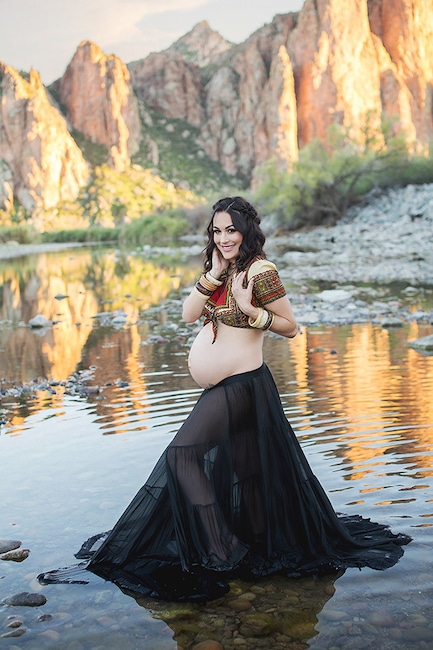 Brie Bella, Maternity Photo Shoot, Pregnancy